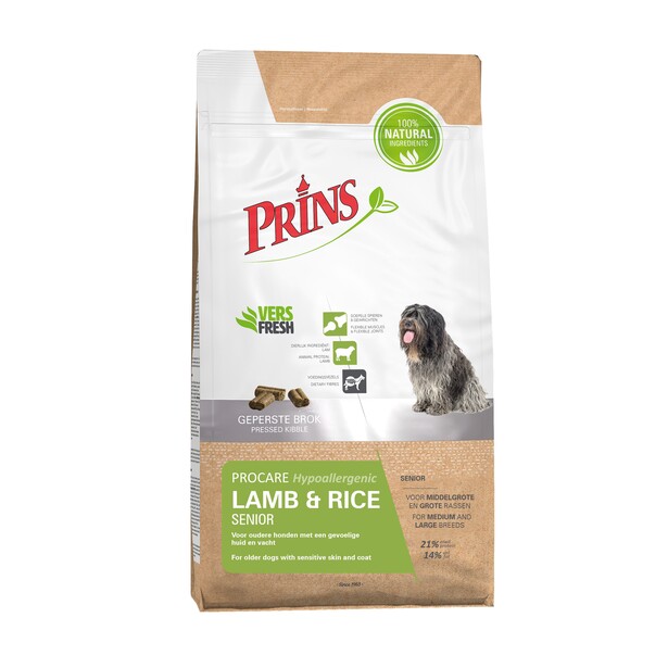 commentaar Wantrouwen Streng Prins ProCare Lamb & Rice Senior 15 kg - Prins Petfoods